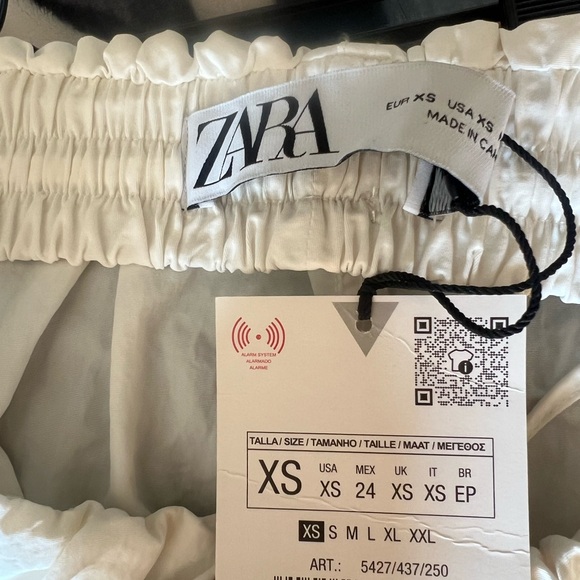 Zara woman’s balloon Elegant White Midi Skirt - Picture 12 of 12